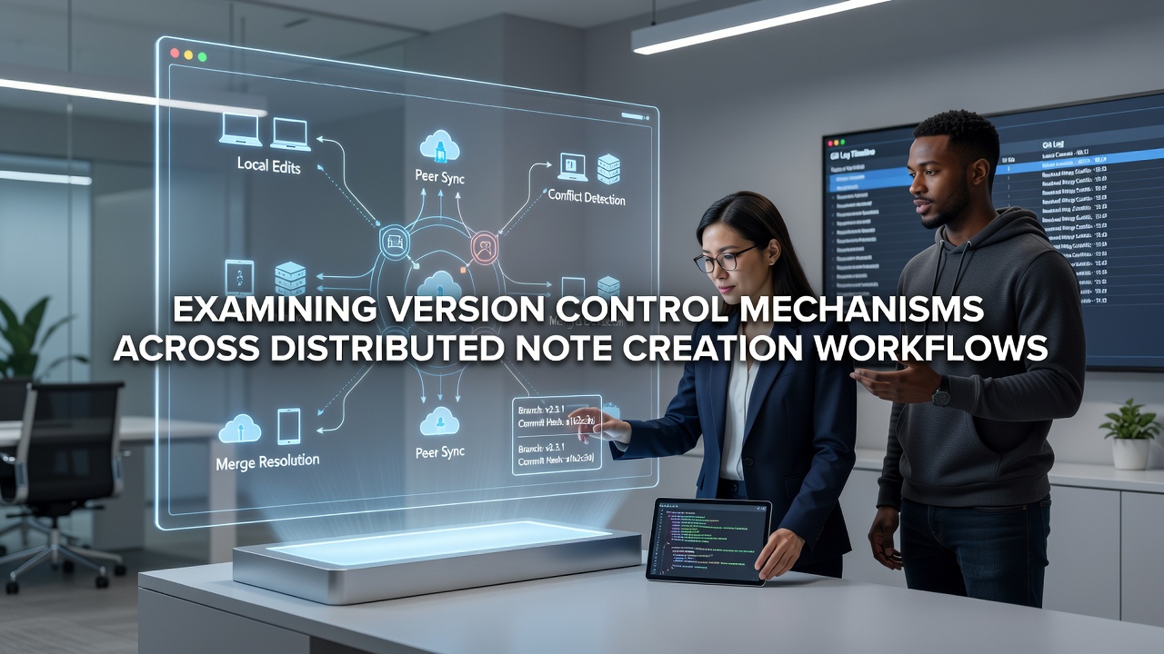 Examining Version Control Mechanisms Across Distributed Note Creation Workflows