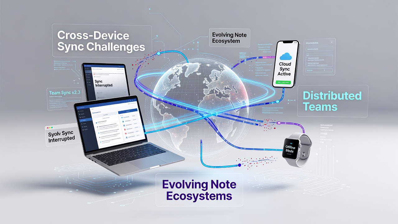 Navigating Cross-Device Sync Challenges in Evolving Note Ecosystems for Distributed Teams